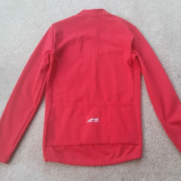 Fleece Cycling/Multisport Jersey By Go Sport,3 Rear Cargo Pockets,Wind Flap, NOS - Picture 6 of 12